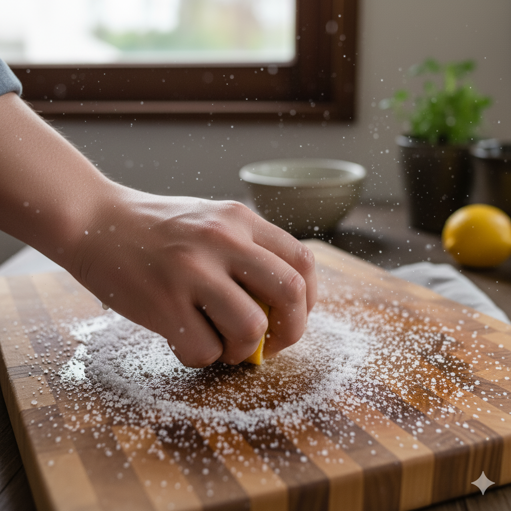 <span>Nettoyer</span> la planche à découper